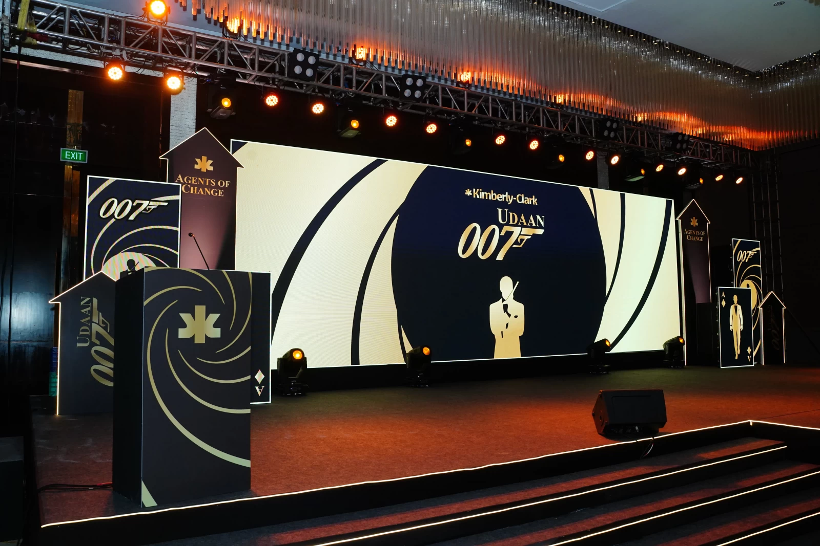 Bond 007 Theme Branding and Fabrication for Corporate Event in Bangalore | SOS Party gallery image