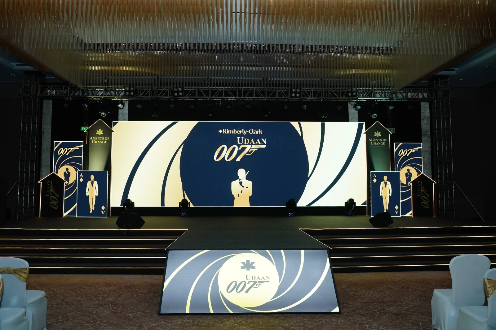 Bond 007 Theme Branding and Fabrication for Corporate Event in Bangalore | SOS Party gallery image