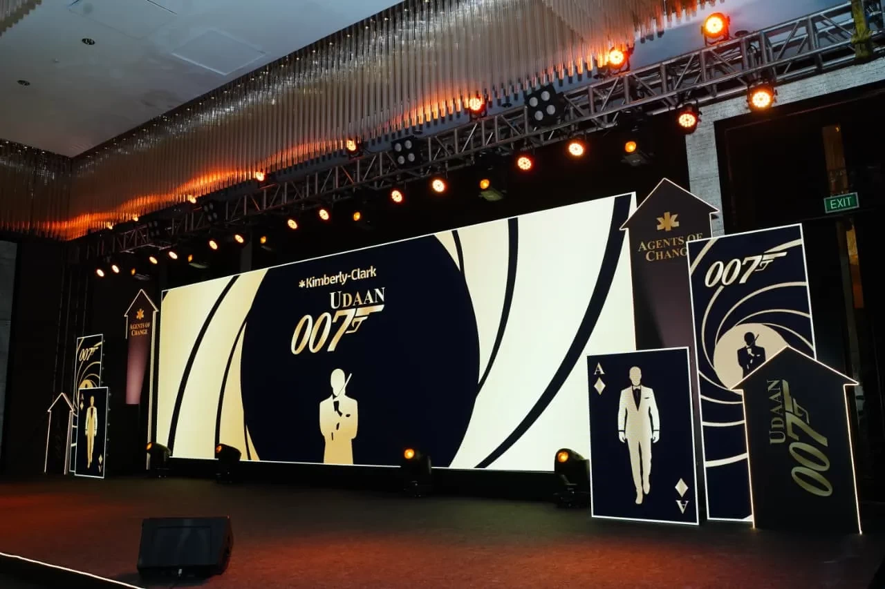 Bond 007 Theme Branding and Fabrication for Corporate Event in Bangalore | SOS Party gallery image