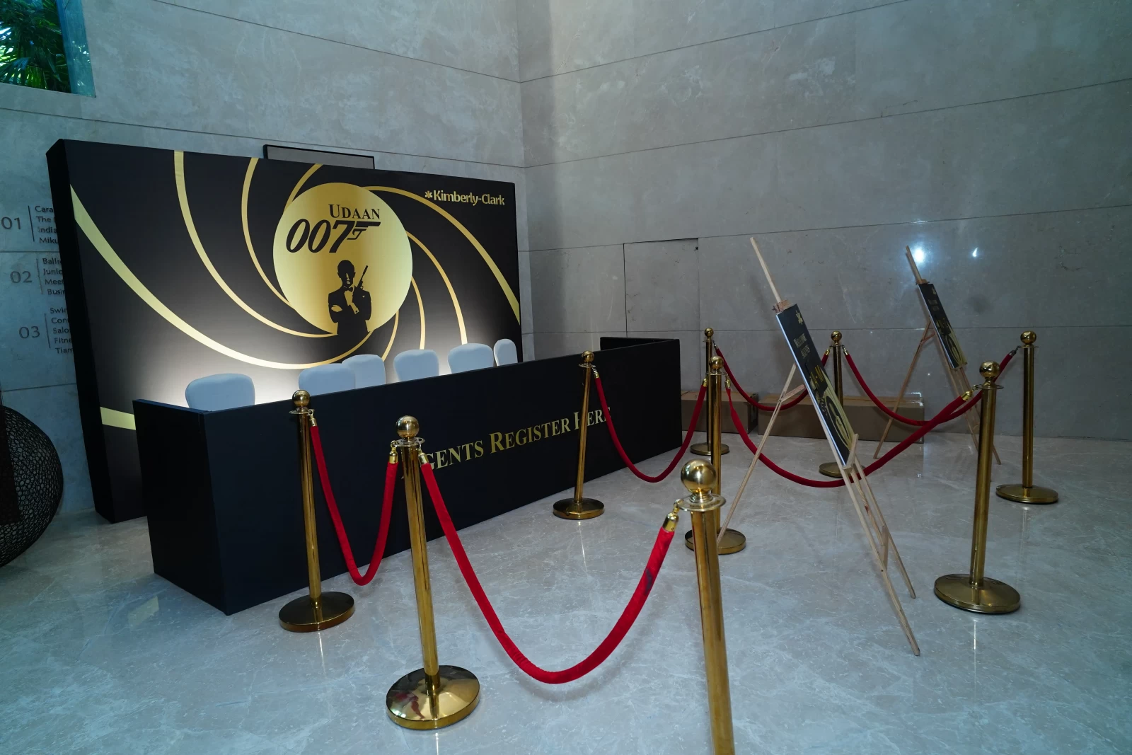 Bond 007 Theme Branding and Fabrication for Corporate Event in Bangalore | SOS Party gallery image