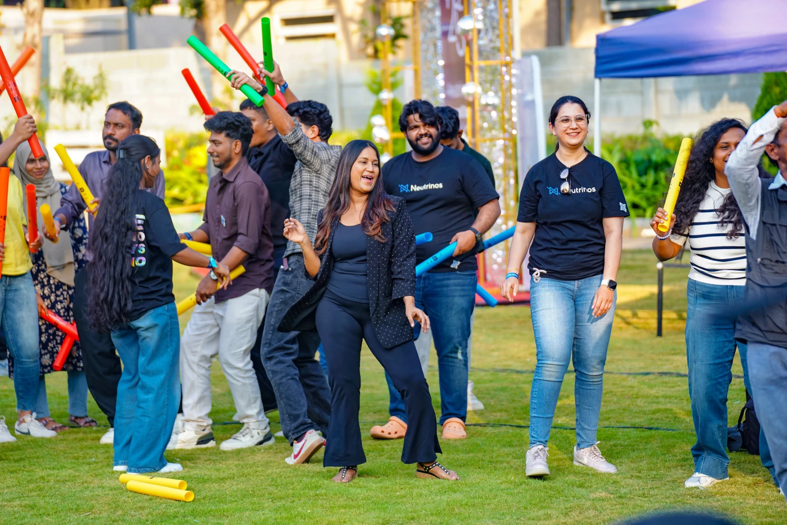 Boomwhackers Musical Team Building Event in Bangalore | SOS Party Corporate Experience gallery image