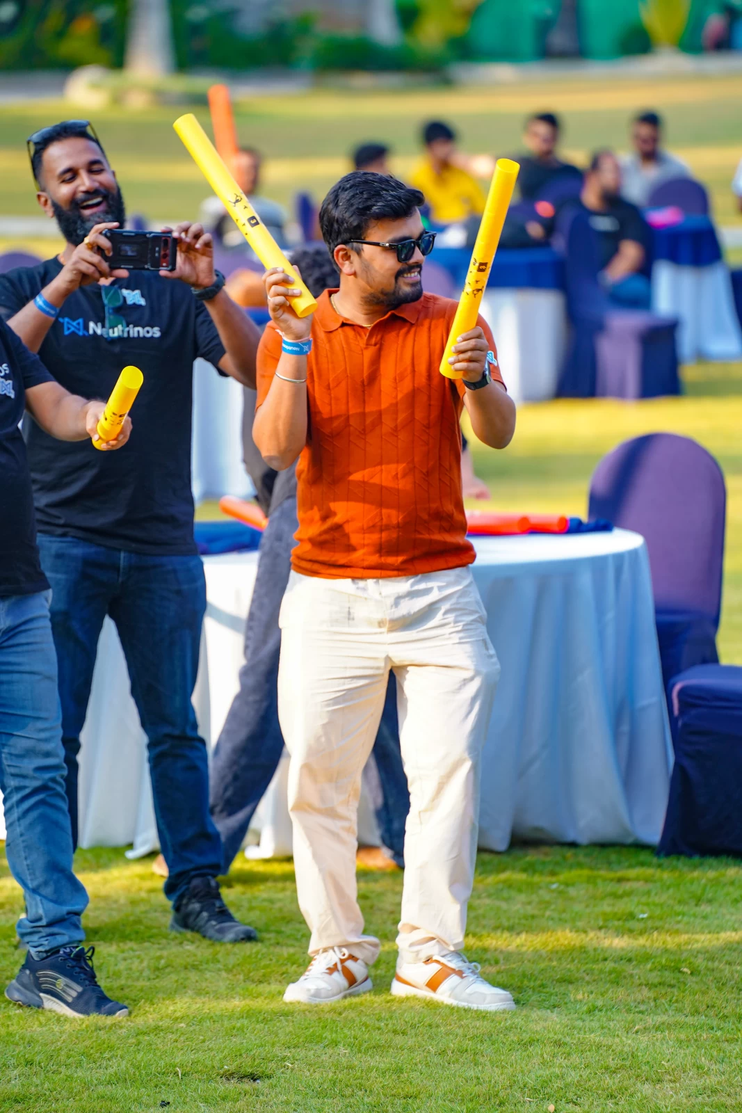 Boomwhackers Musical Team Building Event in Bangalore | SOS Party Corporate Experience gallery image