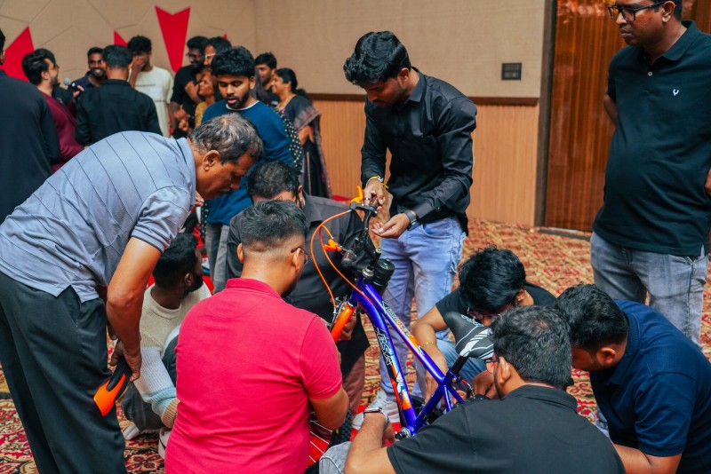 Unique CSR activity: Build a bicycle team-building event by SOS Party. gallery image