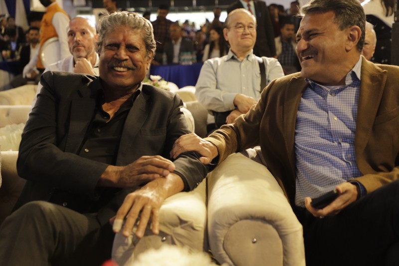 Legendary Cricketer Kapil Dev at Noida Office Inauguration for SEW by SOS Party in Noida gallery image