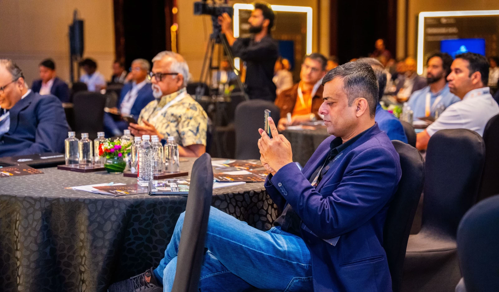 Corporate event visual experience