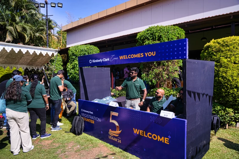 Registration Counter for Kimberly Clark Outdoor Team Building Event gallery image