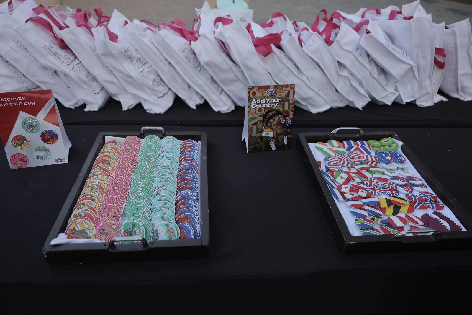 Corporate event branding installation