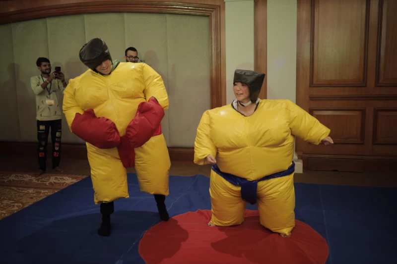 Sumo Wrestler Gaming Stall for Corporate Events gallery image Sumo Wrestler Gaming Stall for Corporate Events gallery image