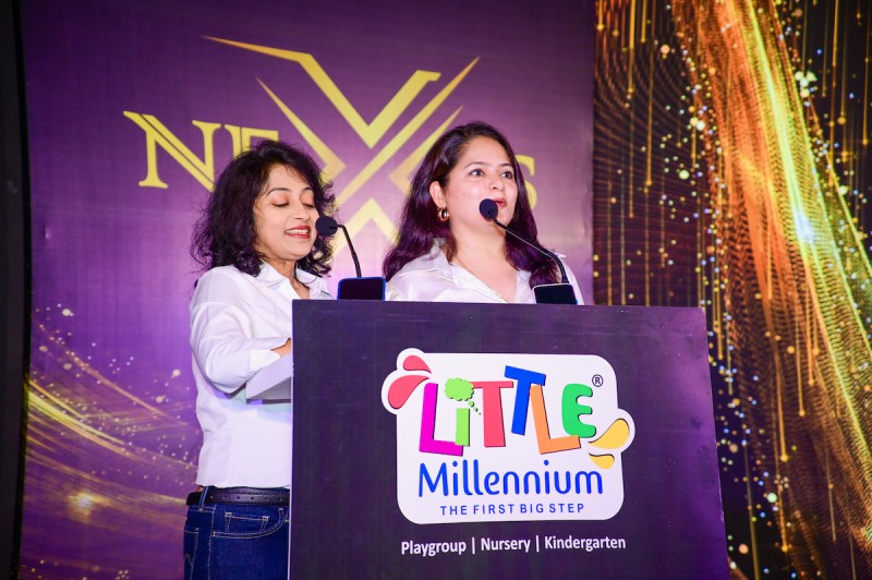 Little Millennium Team Hosting and addressing the Team during Goa Offsite by SOS Party at Planet Hollywood gallery image