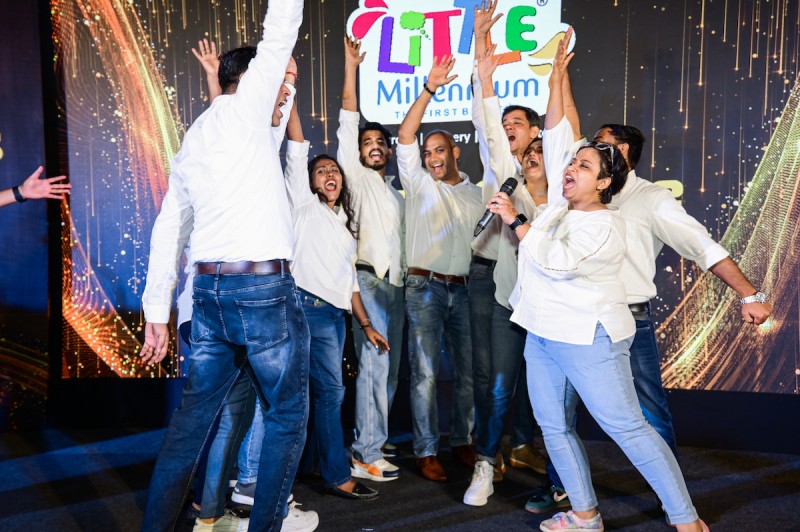 The joy on the face of team members during CSR Corporate Team building event in Goa by SOS Party gallery image