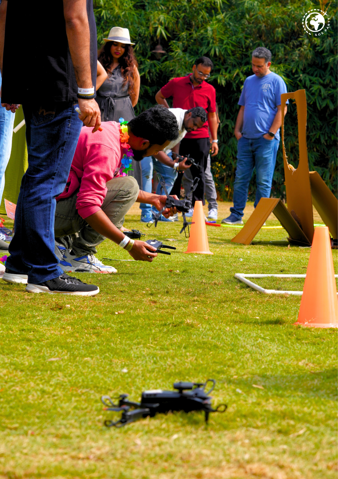 Drone Flying Team Building Workshop for Google Cloud in Hyderabad gallery image