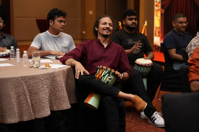 Hyderabad Drum Circle Team Building for Corporate Events by SOS Party gallery image