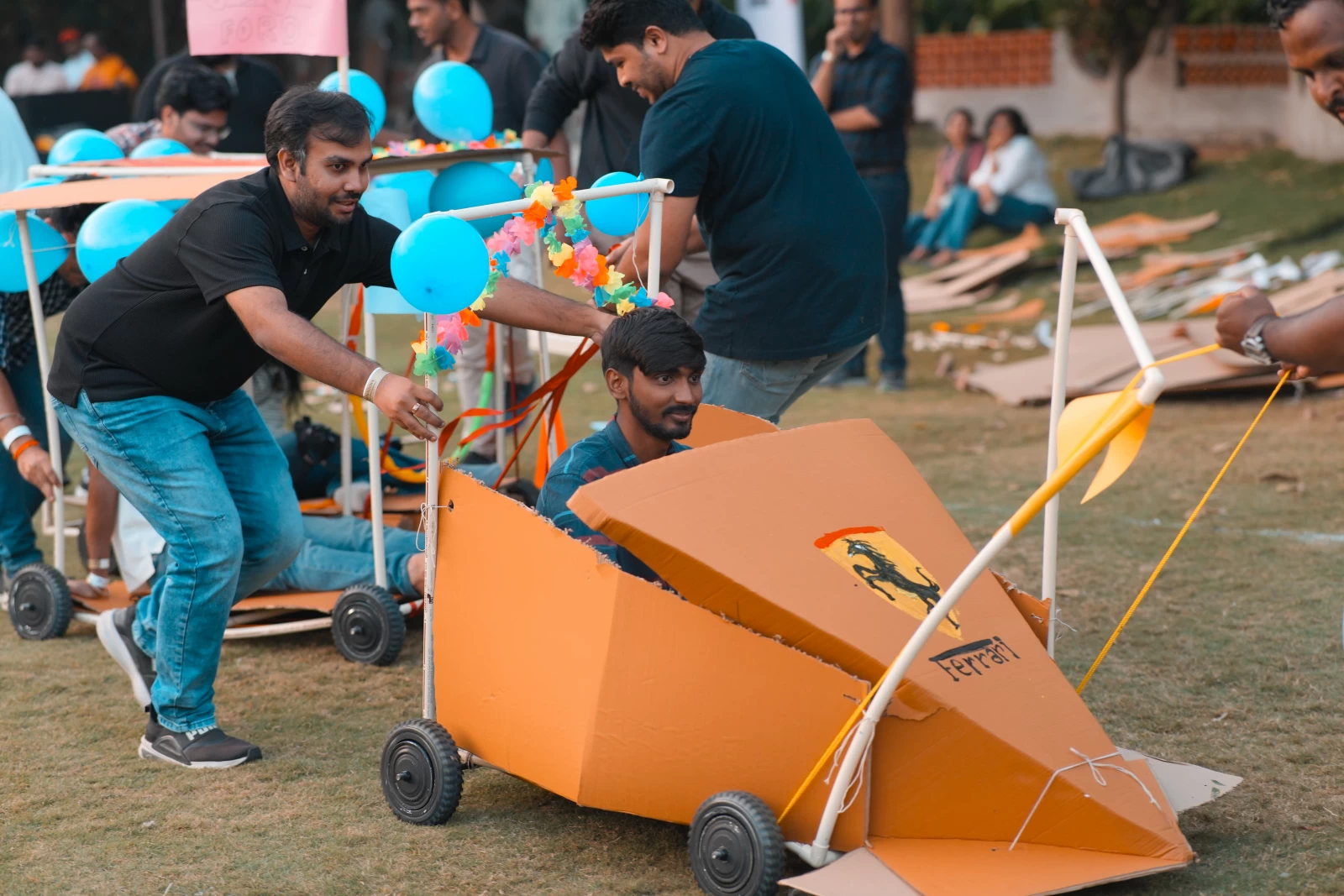 F1 Car Racing Team Building Activity for Google Team in Hyderabad gallery image