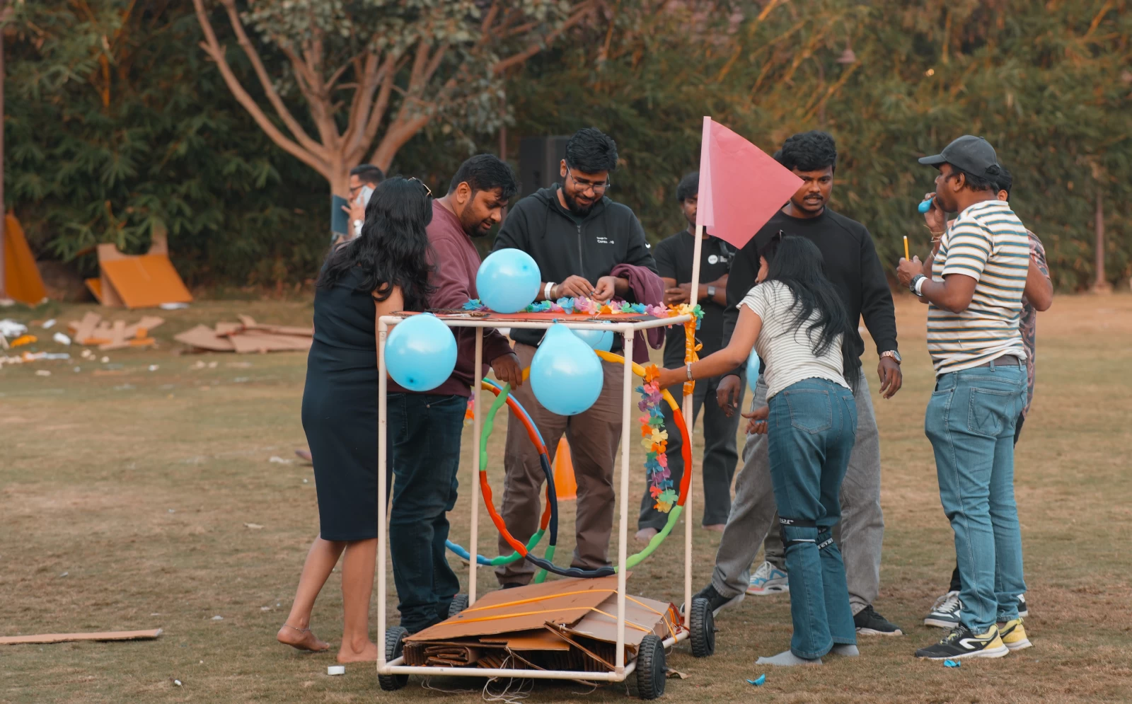 F1 Car Racing Team Building Activity for Google Team in Hyderabad gallery image