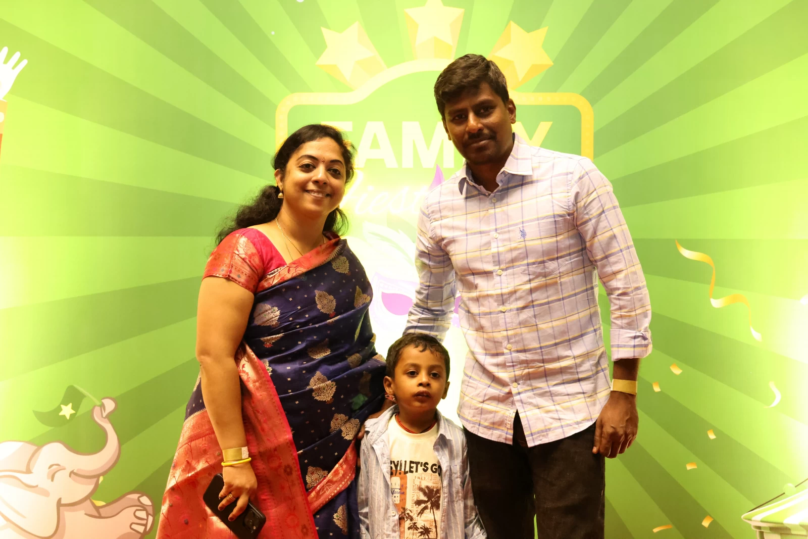 Family Photo Booth Moments at Corporate Event gallery image