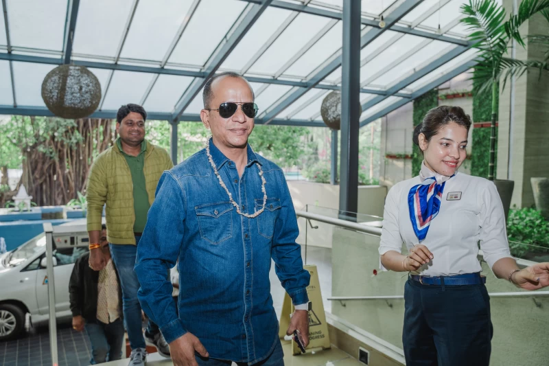 Traditional Welcome with Garlands in Goa by SOS Party gallery image