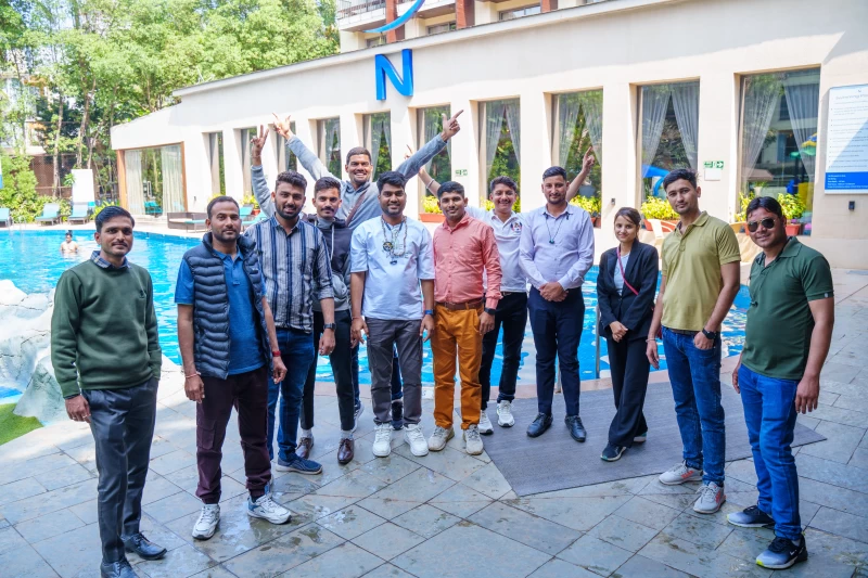 Group Picture at Novotel Candolim in Goa - Booking by SOS Party gallery image