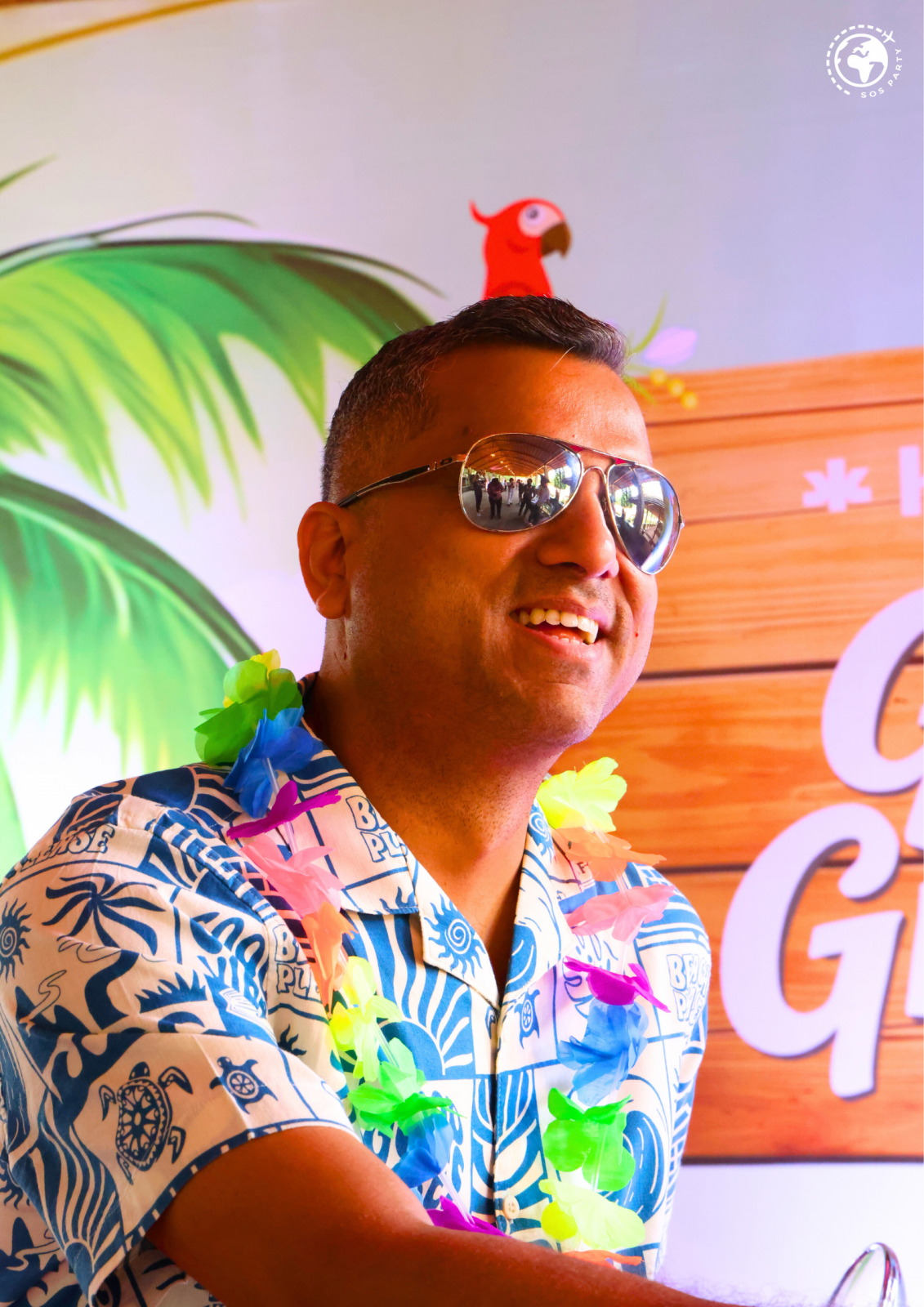 Hawaiian Themed Corporate Event Branding and Decoration Ideas | SOS Party Bangalore gallery image