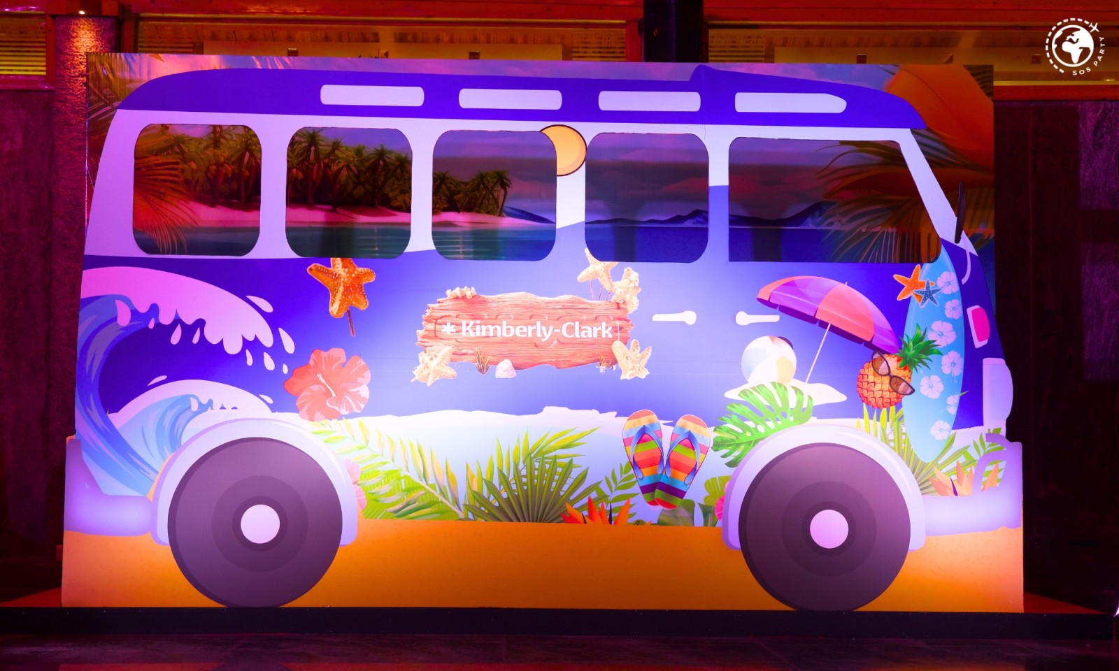 Hawaiian Themed Corporate Event Branding and Decoration Ideas | SOS Party Bangalore gallery image