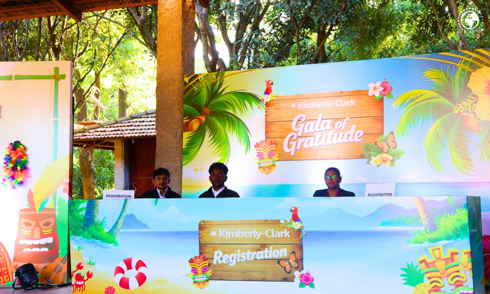 Hawaiian Themed Corporate Event Branding and Decoration Ideas | SOS Party Bangalore gallery image