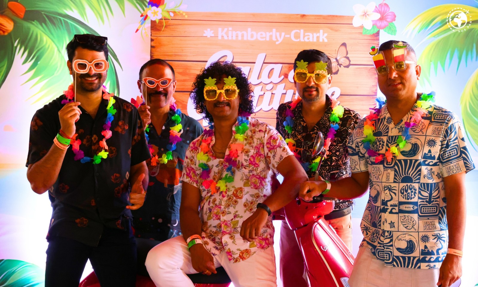 Hawaiian Themed Corporate Event Branding and Decoration Ideas | SOS Party Bangalore image gallery