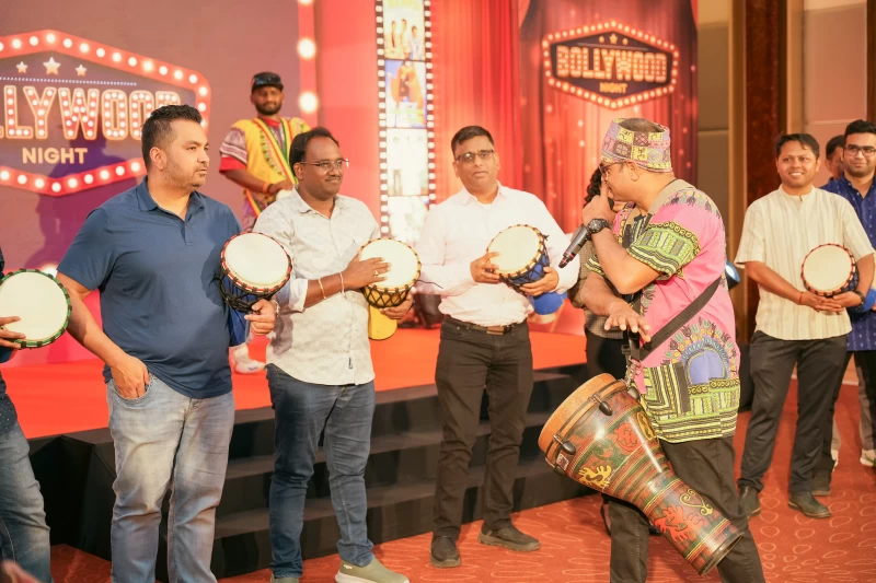 Corporate Engagement Through Drumming at Hyderabad Event gallery image