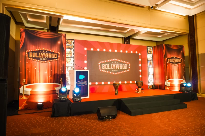 Elegant Venue Decor at Hyderabad Corporate Gala Dinner gallery image