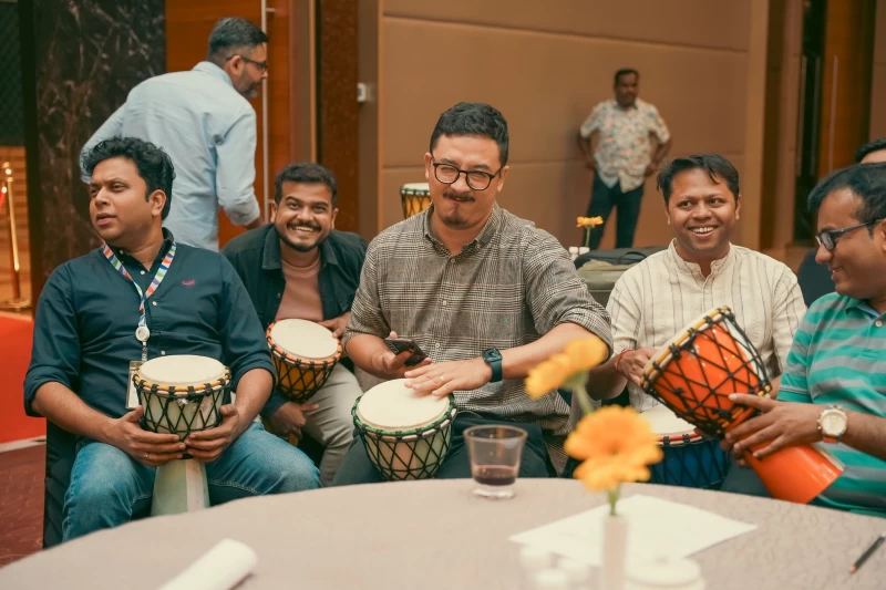 High-Energy Drum Circle Performance for Corporate Guests gallery image