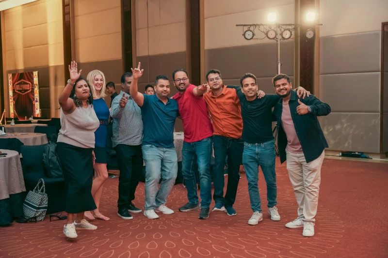 Team Celebrations on the Dance Floor at Hyderabad Corporate Event gallery image