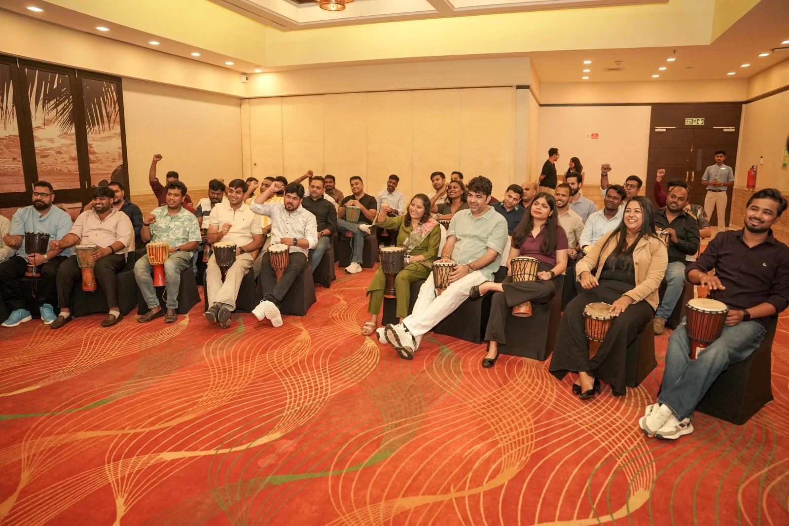 Employee team bonding session
