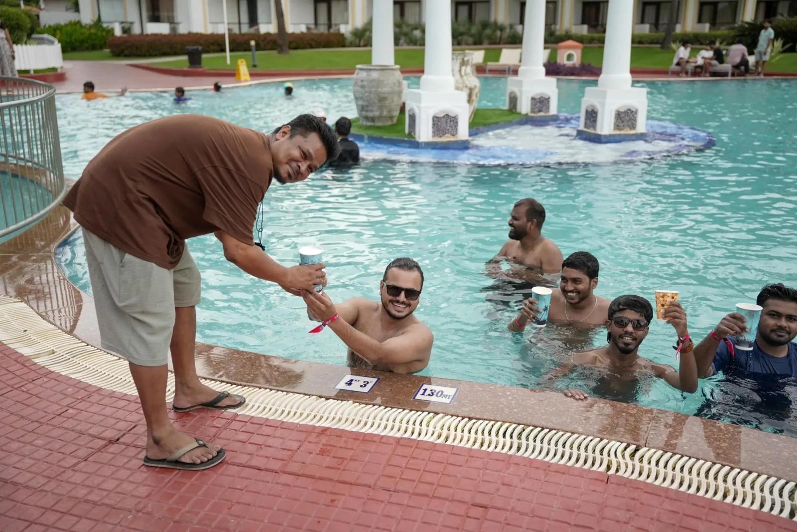 Pool party corporate offsite