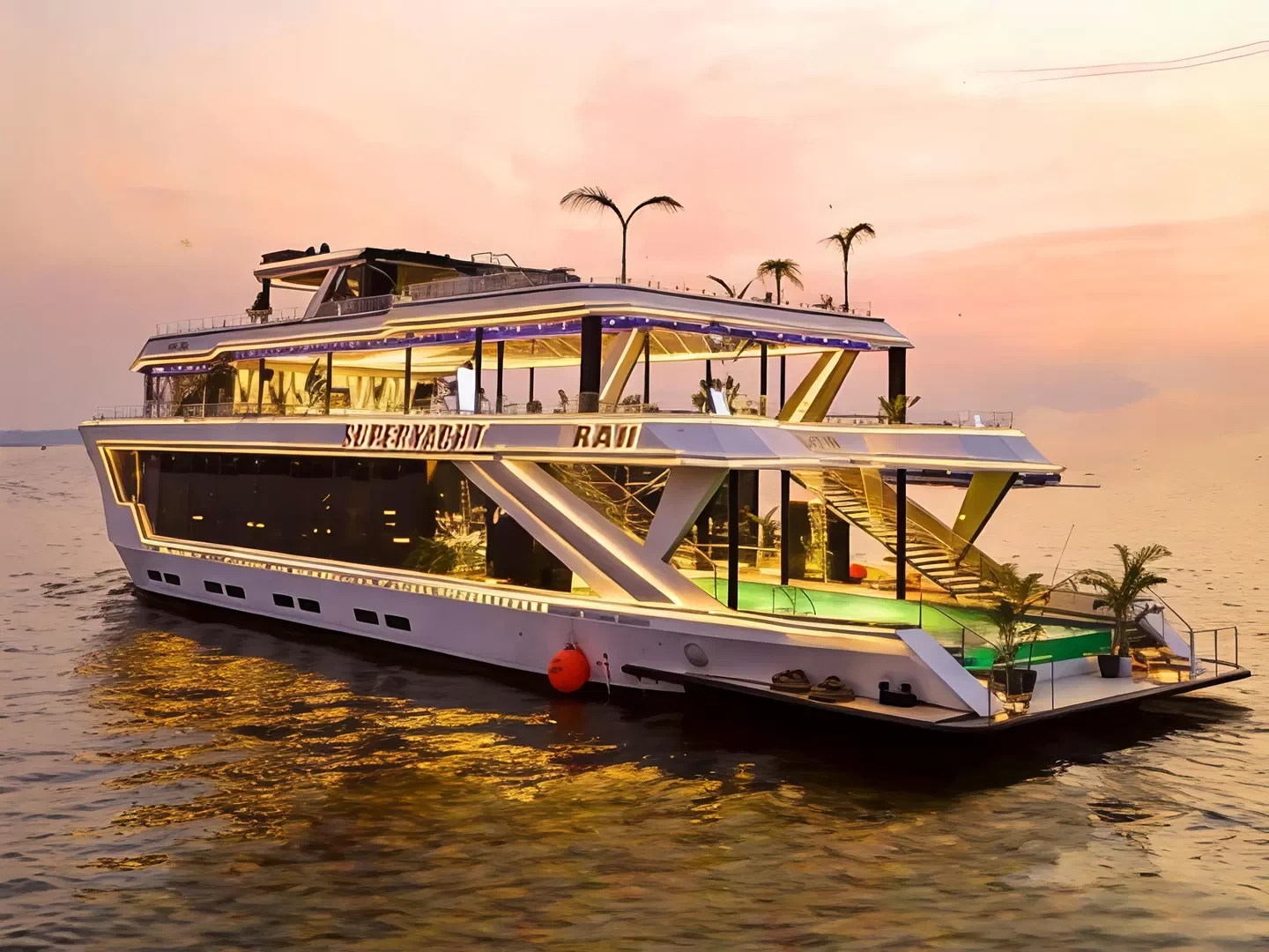 Private yacht for corporate retreat