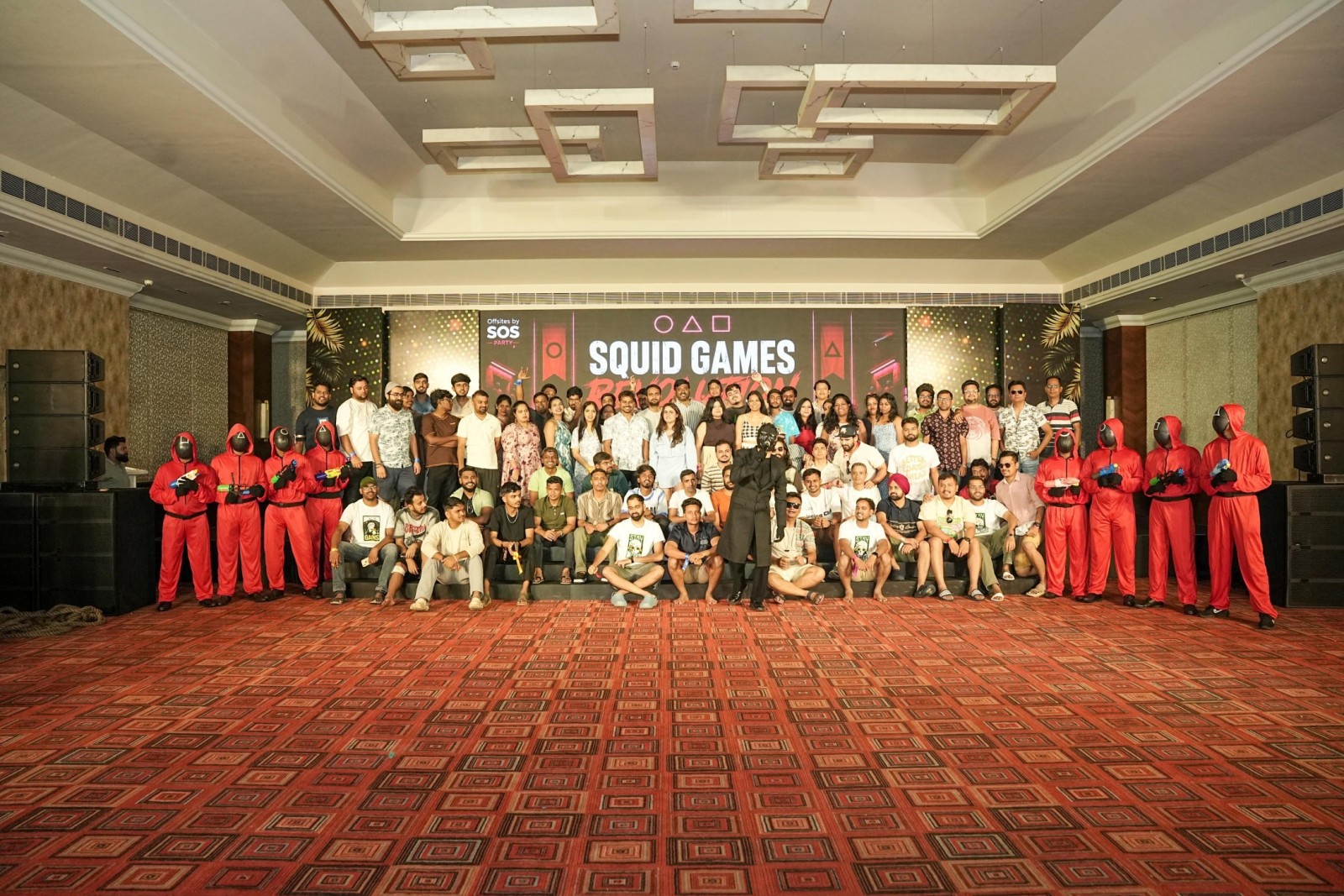 Squid Games themed corporate team building event in Bangalore by SOS Party
