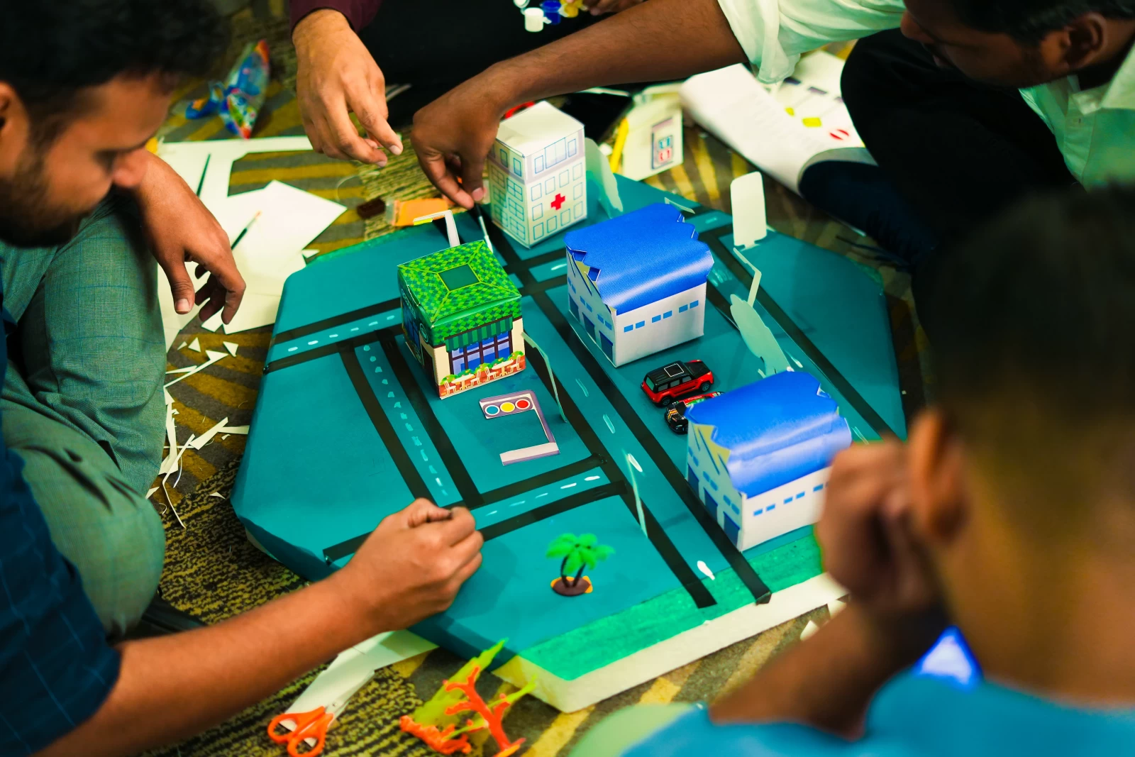 Urban City Building - Team Building Activity in Hyderabad | SOS Party gallery image